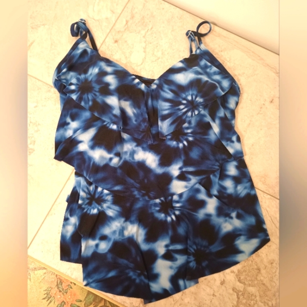 Women's Bathing Suit Tankini Top Size Large